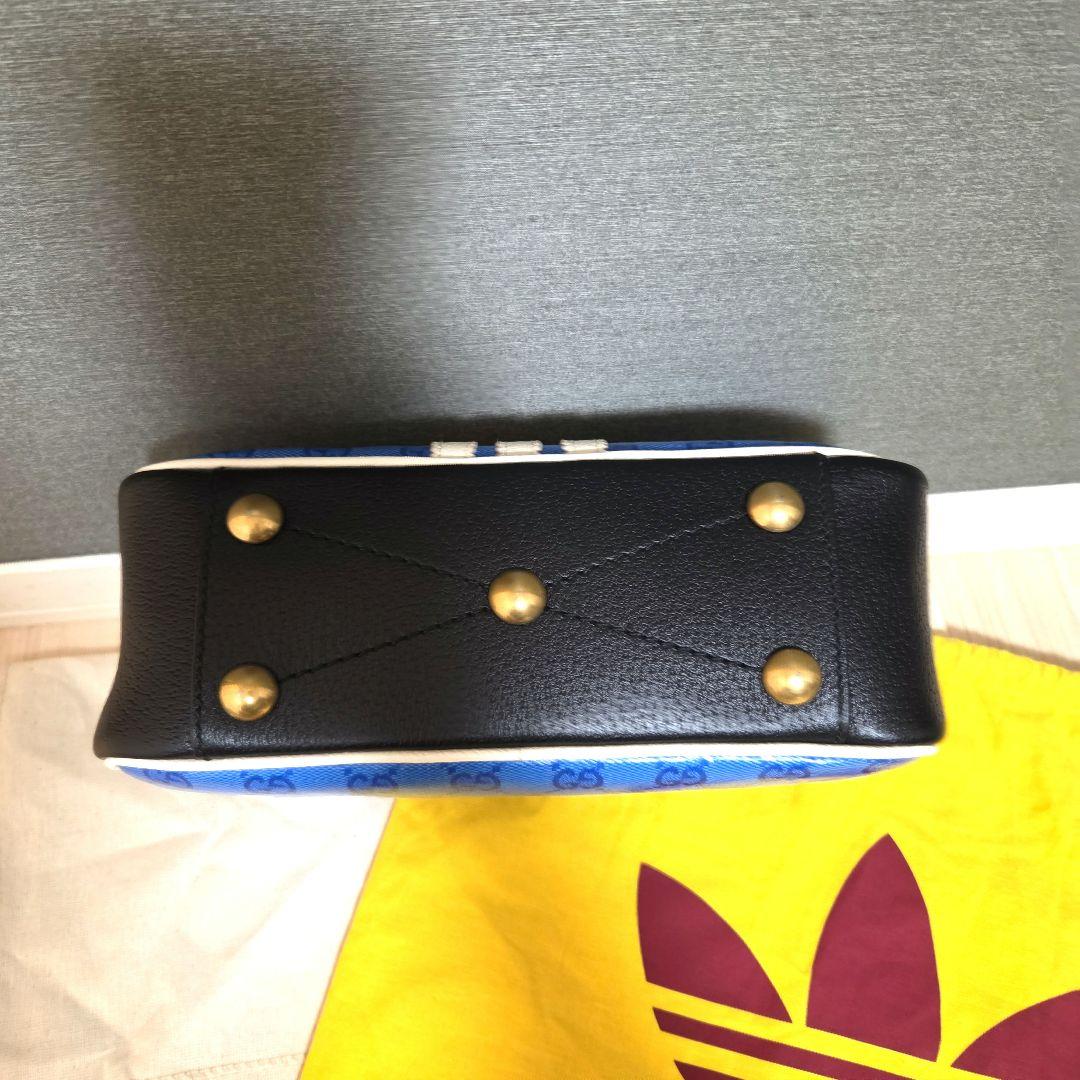 GUCCI adidas ショルダーバッグ 青