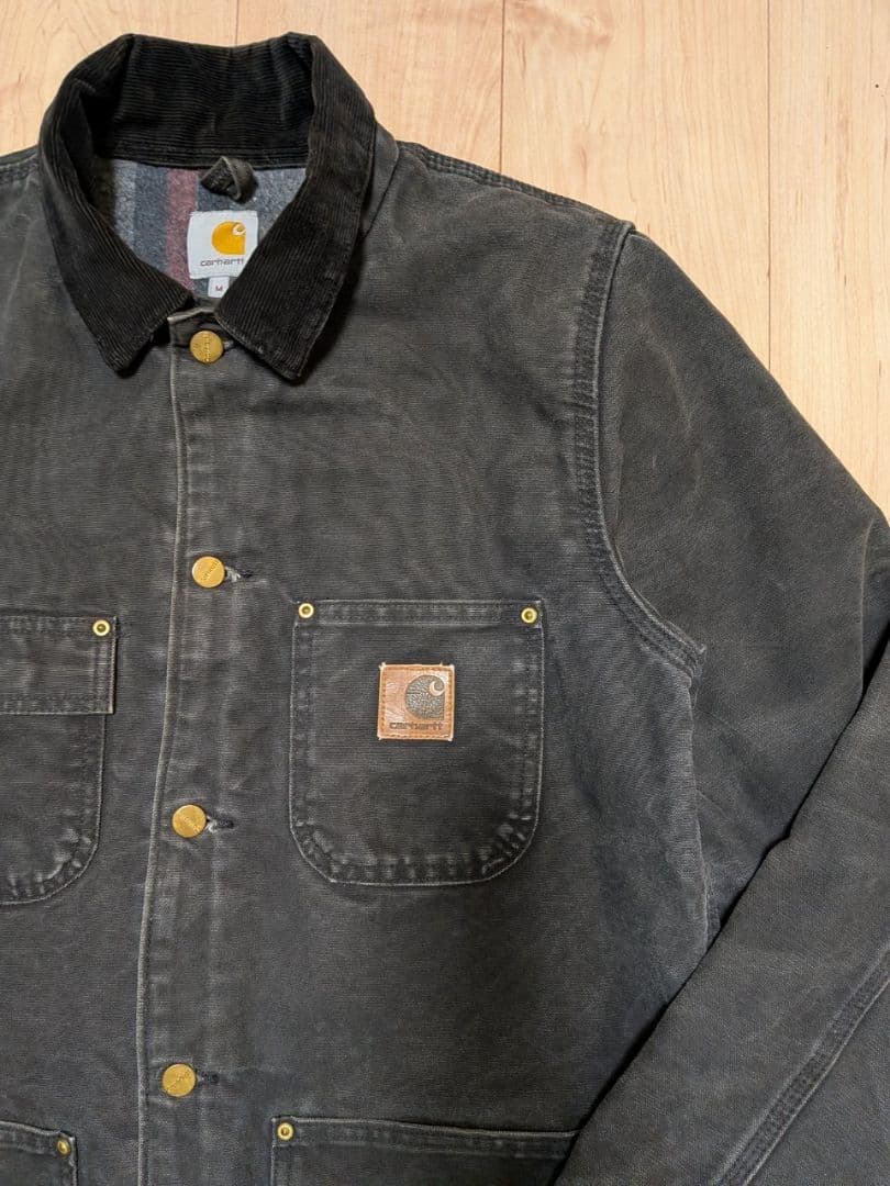 まっち　希少希少サイズ　carhartt チョアコート ブラック M