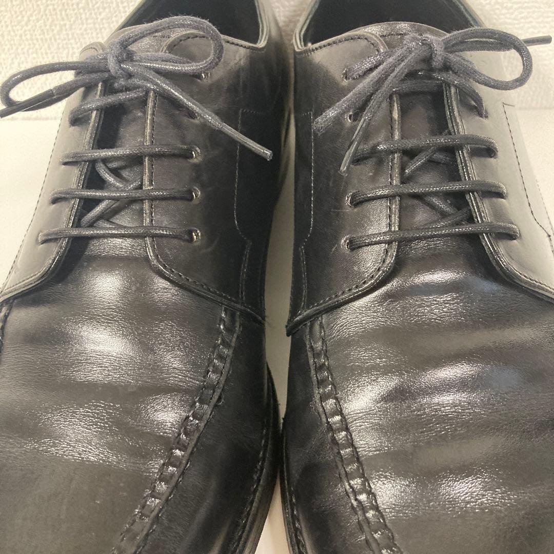 美品⭐️シェットランドフォックス 黒 レザー ビジネスシューズ 7.5 ブラック