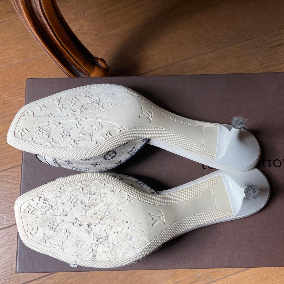 LOUIS VUITTON ホワイト ミュール　⭐︎箱、保存袋、取説あり⭐︎