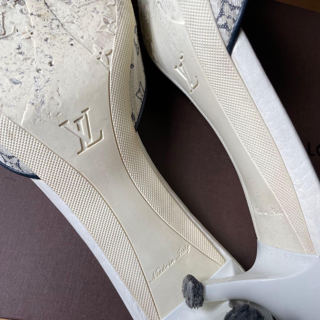 LOUIS VUITTON ホワイト ミュール　⭐︎箱、保存袋、取説あり⭐︎