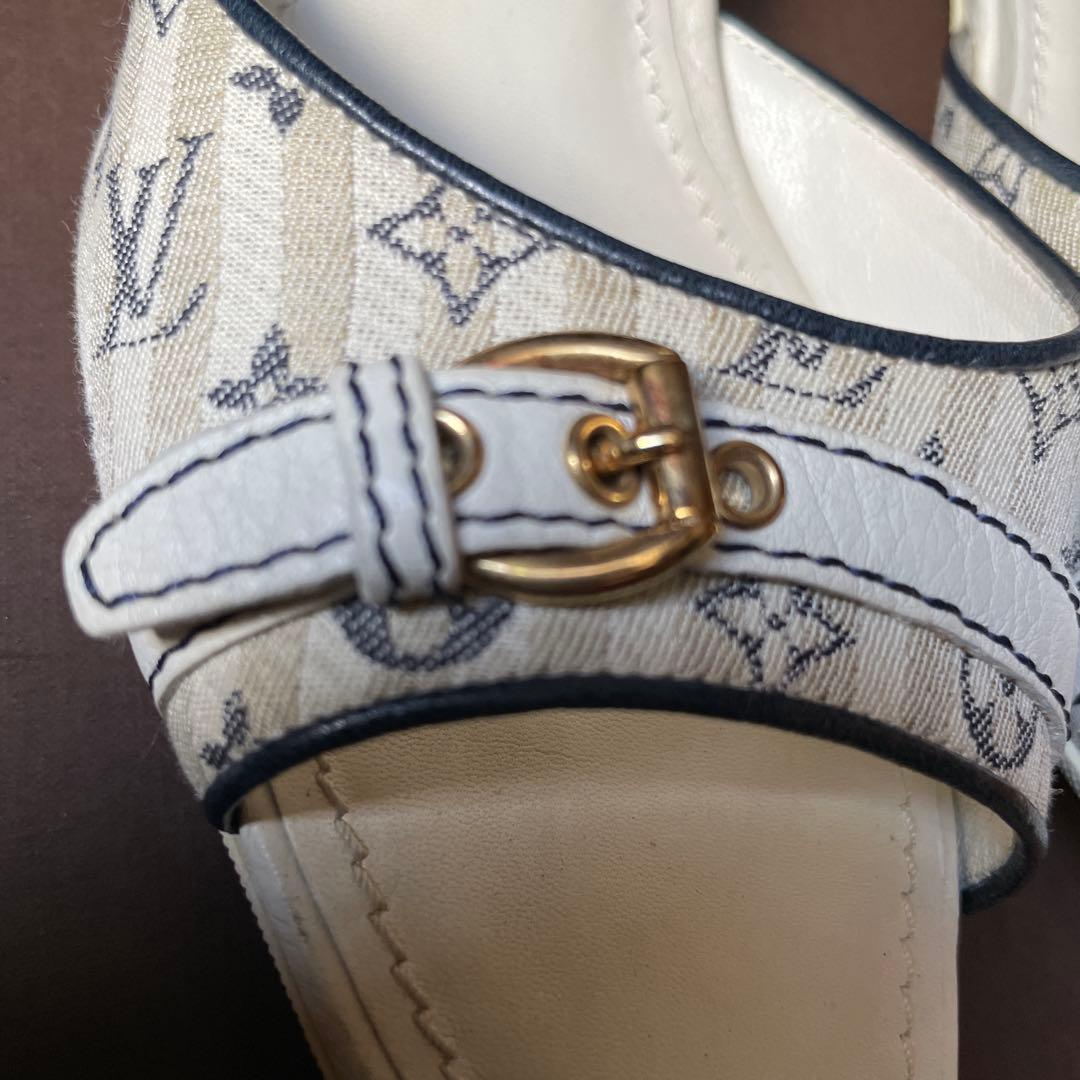 LOUIS VUITTON ホワイト ミュール　⭐︎箱、保存袋、取説あり⭐︎