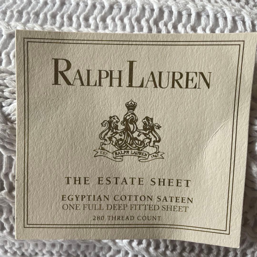 新品未使用✳︎ラルフローレン✳︎ラグジュアリーフィッテドシーツ(セミダブル)