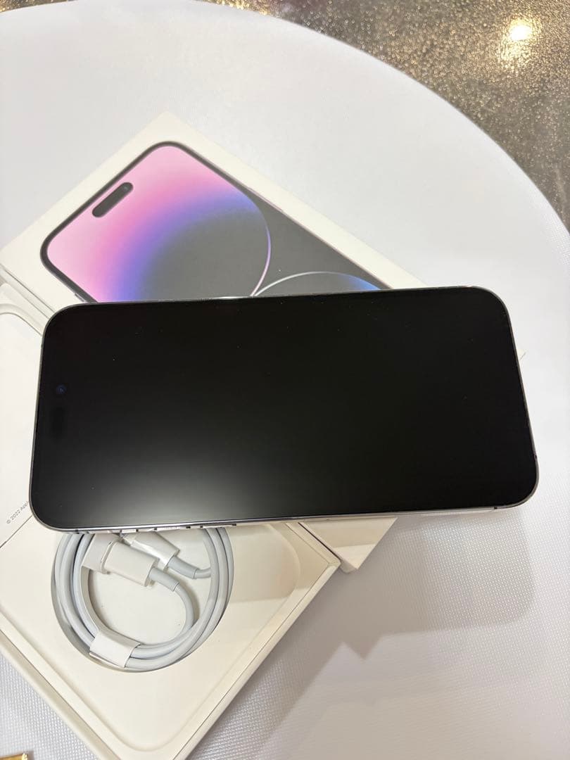 美品iPhone 14 promax ディープパープル 本体