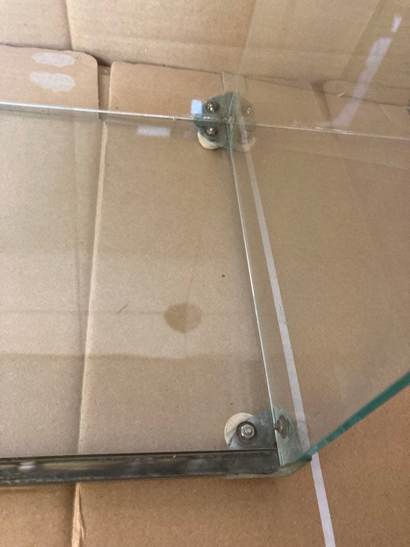 ガラスショーケース 陳列棚　ディスプレイ　店舗什器　昭和レトロ　全面ガラス