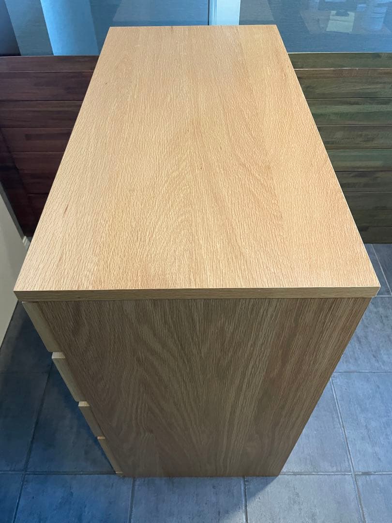 U-shin　超美品■MUJI/無印良品 オーク材 木製チェスト/4段引出