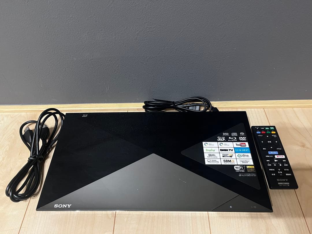 ソニー ブルーレイプレイヤー BDP-S6200 リモコン・HDMIケーブル付き