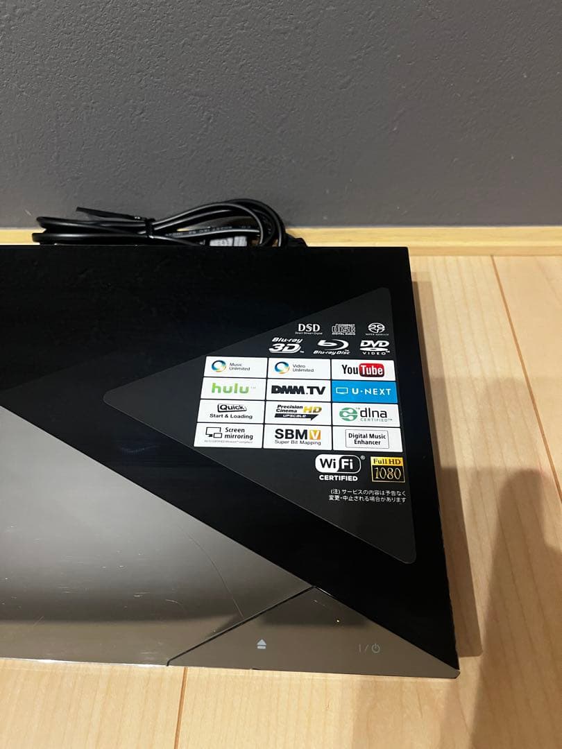 ソニー ブルーレイプレイヤー BDP-S6200 リモコン・HDMIケーブル付き