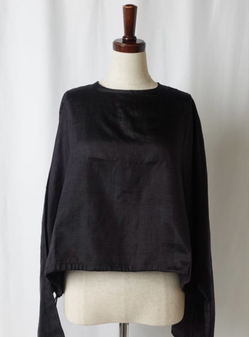 トップス BUNON Back Button Short Wide Blouse