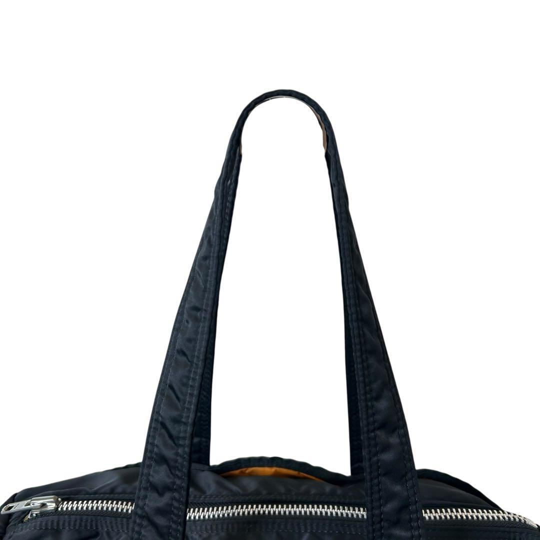 良品 PORTER TANKER ミニボストン ドラムバッグ 黒 L メンズ