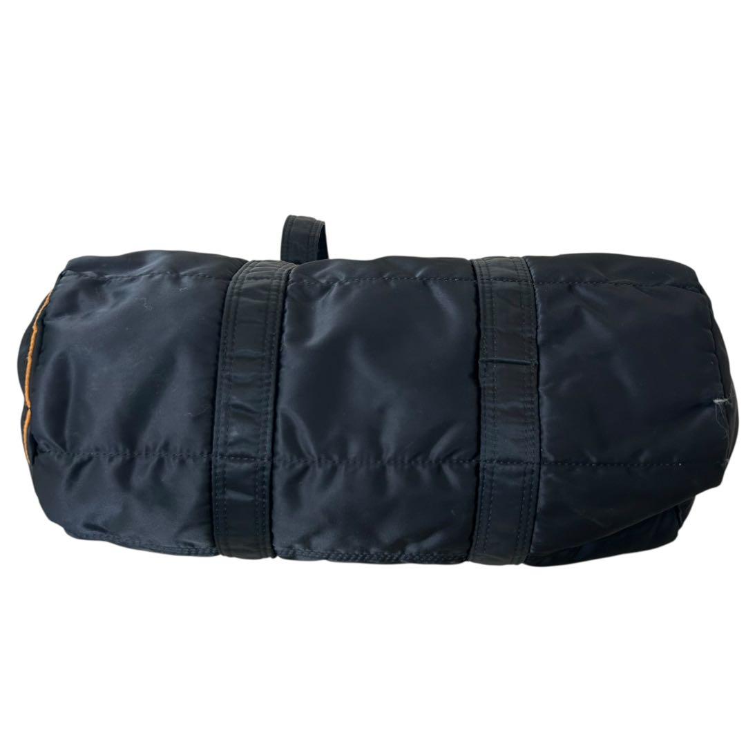 良品 PORTER TANKER ミニボストン ドラムバッグ 黒 L メンズ