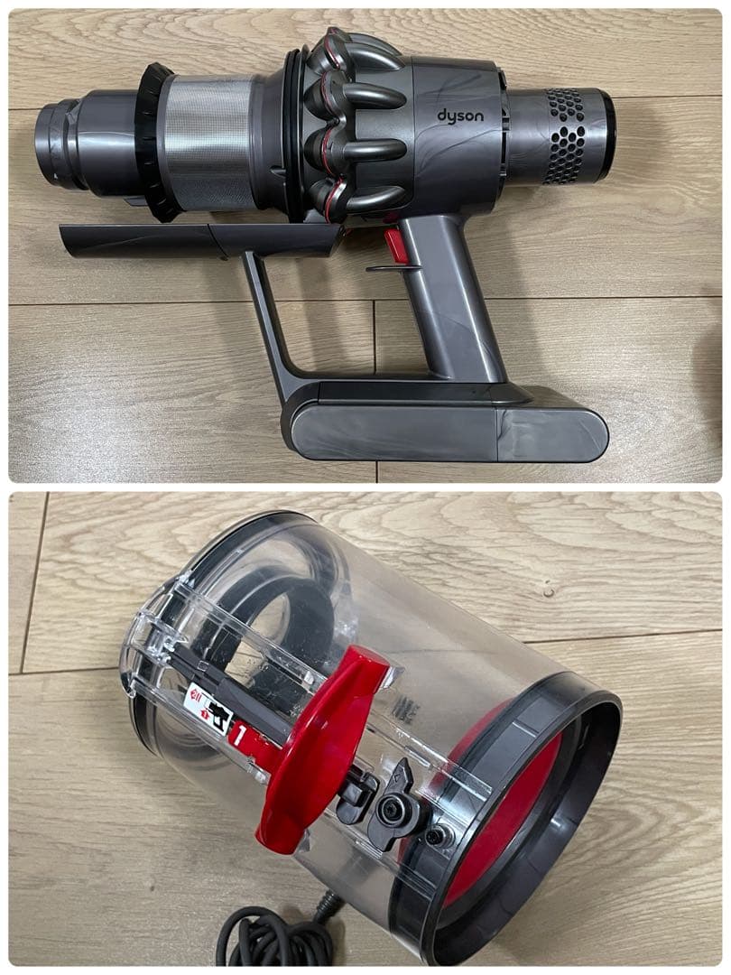 ダイソン⑩SV14V10 absolute仕様２ヘッド純正スタンド補強型トリガー