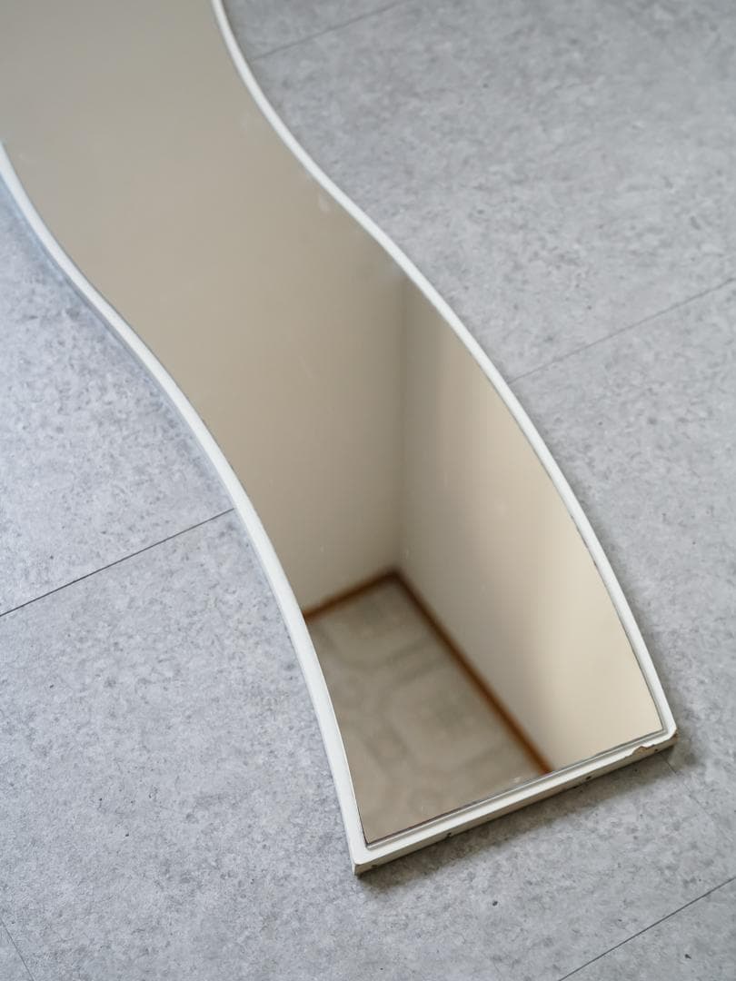 90's vintage ウェーブミラー/鏡 うねうね ポストモダン