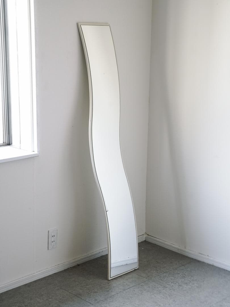 90's vintage ウェーブミラー/鏡 うねうね ポストモダン