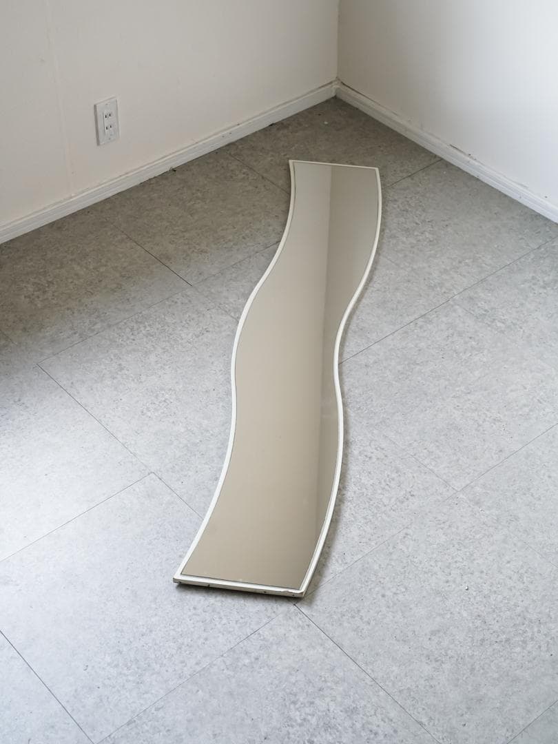 90's vintage ウェーブミラー/鏡 うねうね ポストモダン