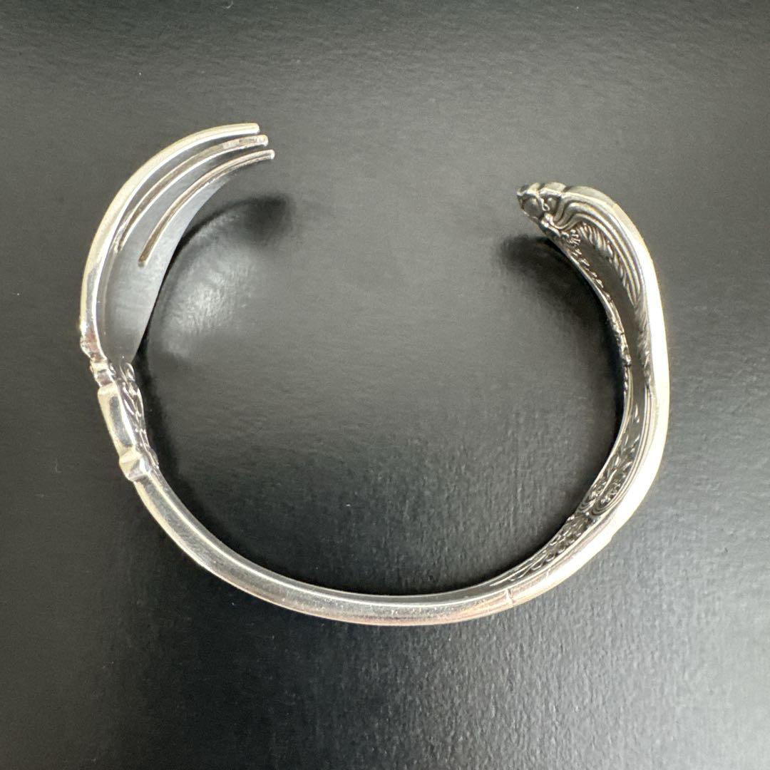 一点物　オールド　ティファニー ブレス　フォークバングル　シルバー　y2k