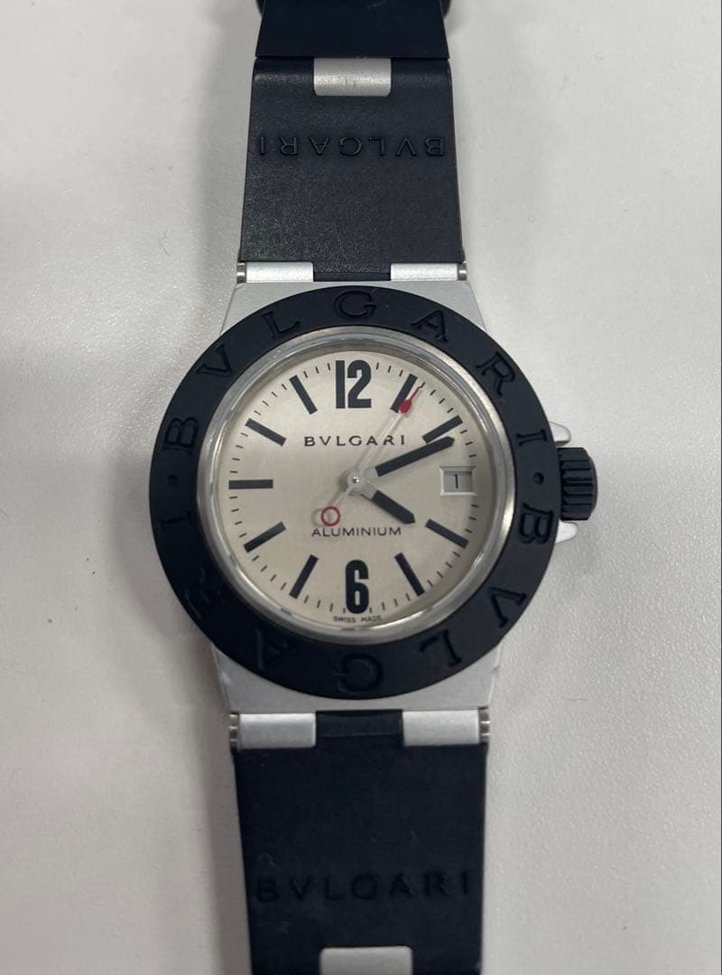 【莉那】BVLGARI AL29TA アルミニウム クォーツ レディース