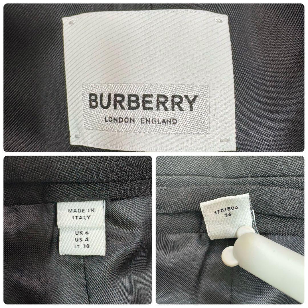 極美品 現行タグ BURBERRY ウール ショートスリーブ ケープ ジャケット