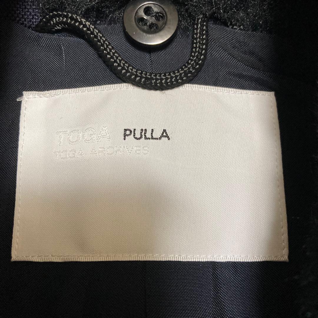【極美品】TOGA PULLA ポンディングファーコート ネイビー サイズ38