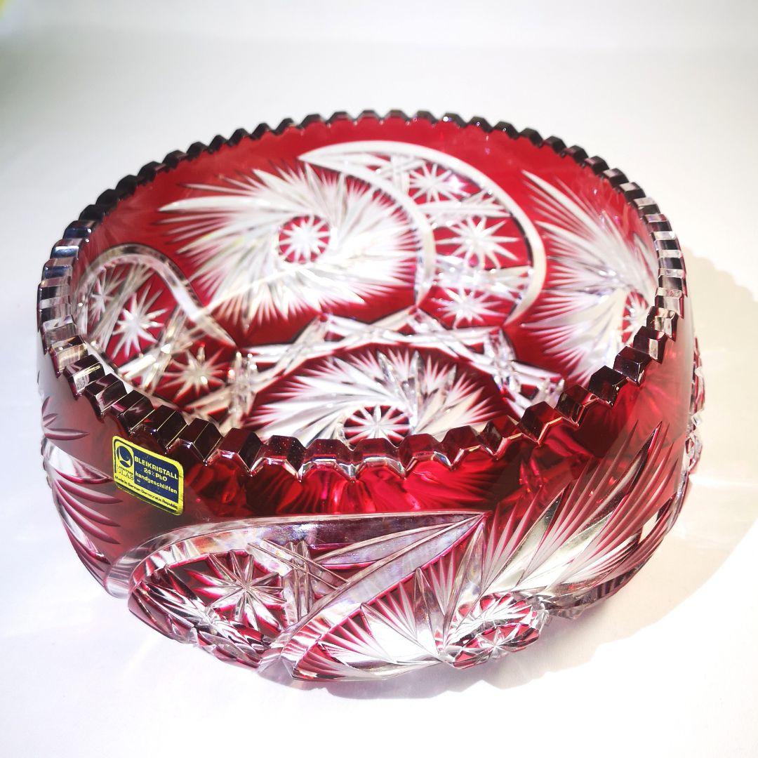 【LAUSITZER GLAS】ラウジッツァー 切子鉢 ボウル ハンドカット