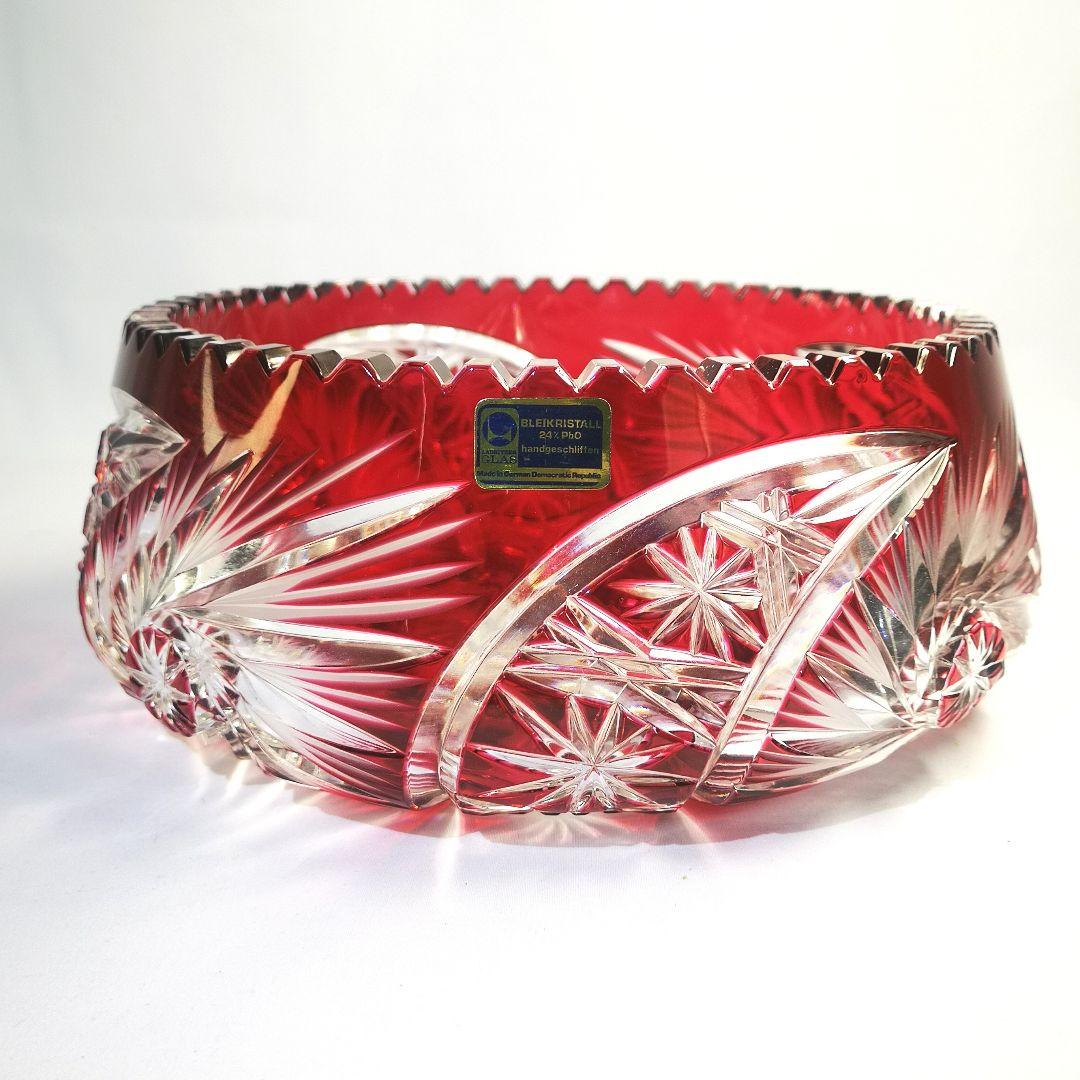 【LAUSITZER GLAS】ラウジッツァー 切子鉢 ボウル ハンドカット