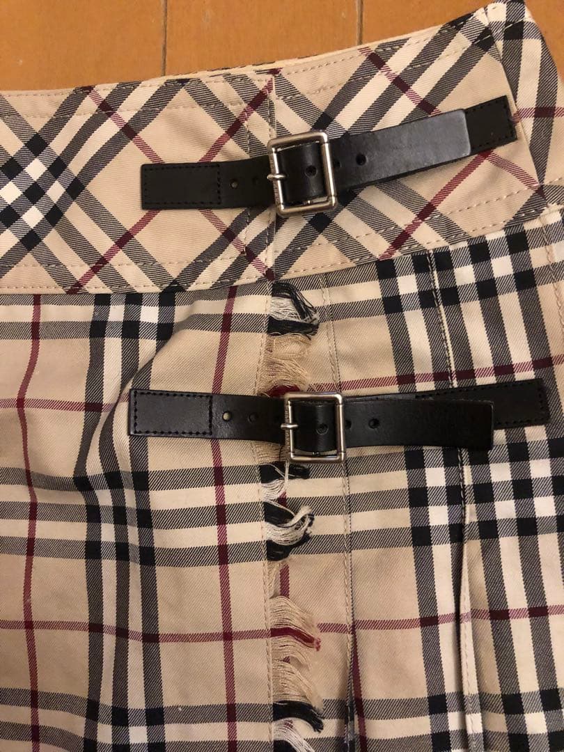 Burberry チェック柄 プリーツスカート 36