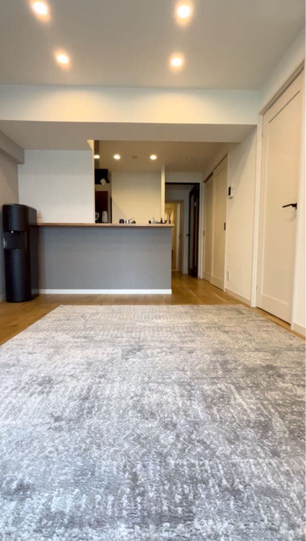 LOWYA ヴィンテージラグ ライトグレー 200×250cm