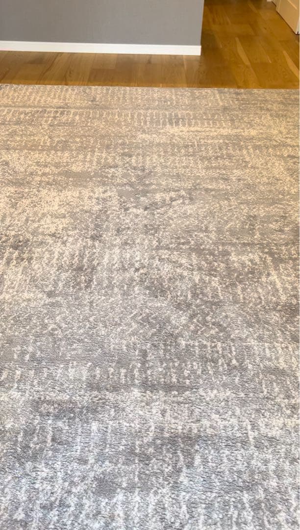 LOWYA ヴィンテージラグ ライトグレー 200×250cm