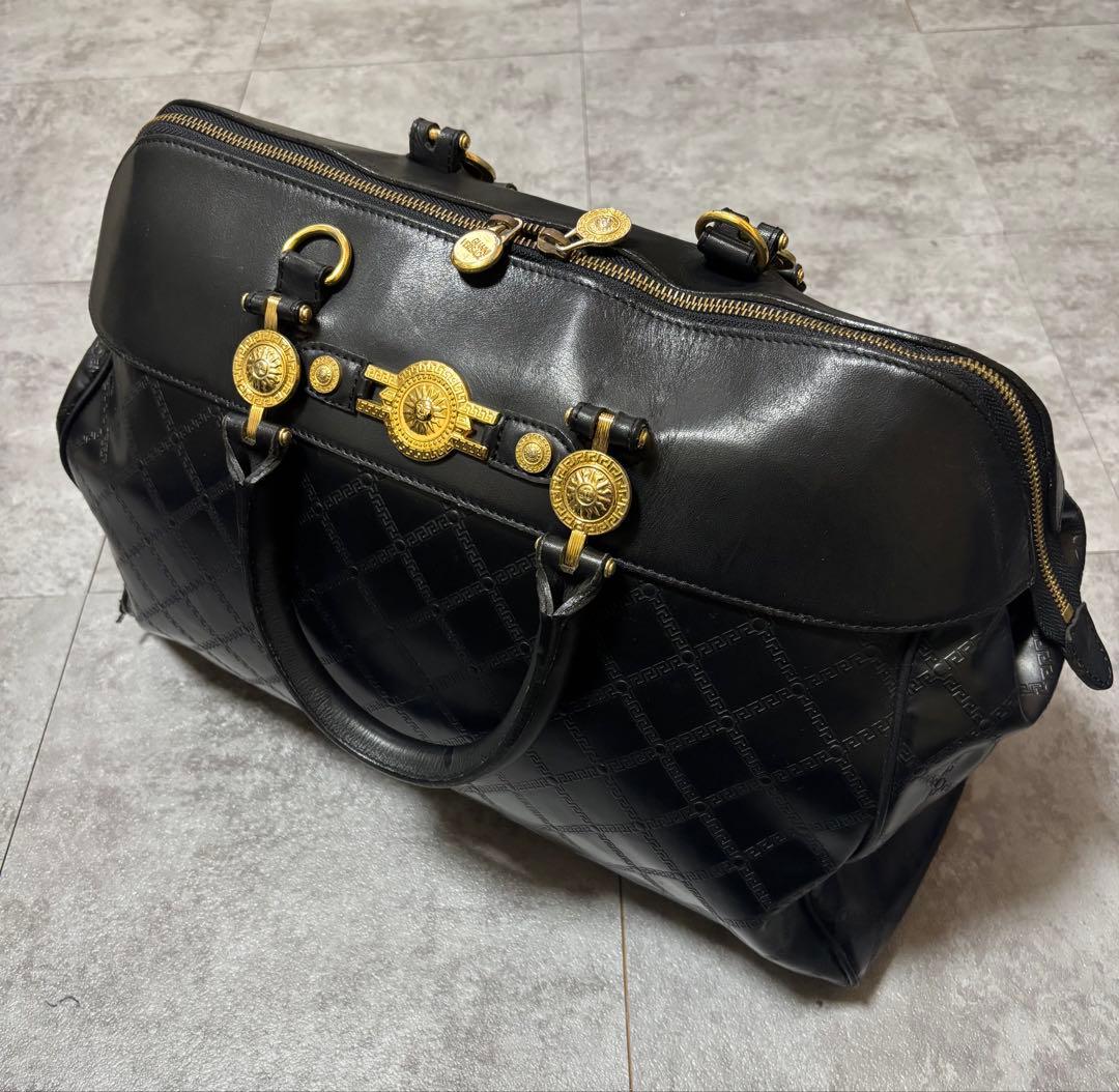 VERSACE レザービンテージボストンバック