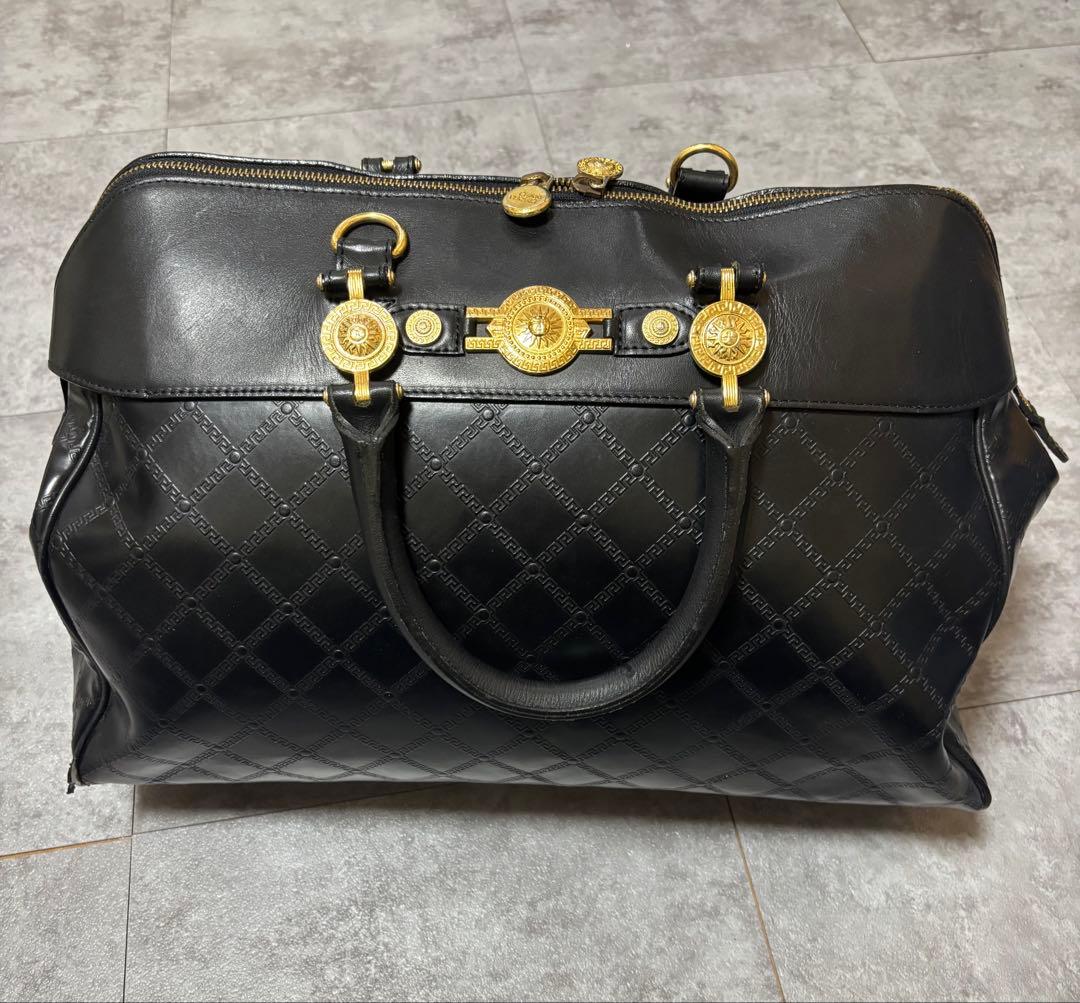 VERSACE レザービンテージボストンバック