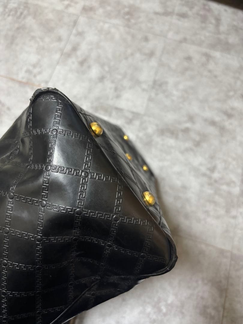VERSACE レザービンテージボストンバック