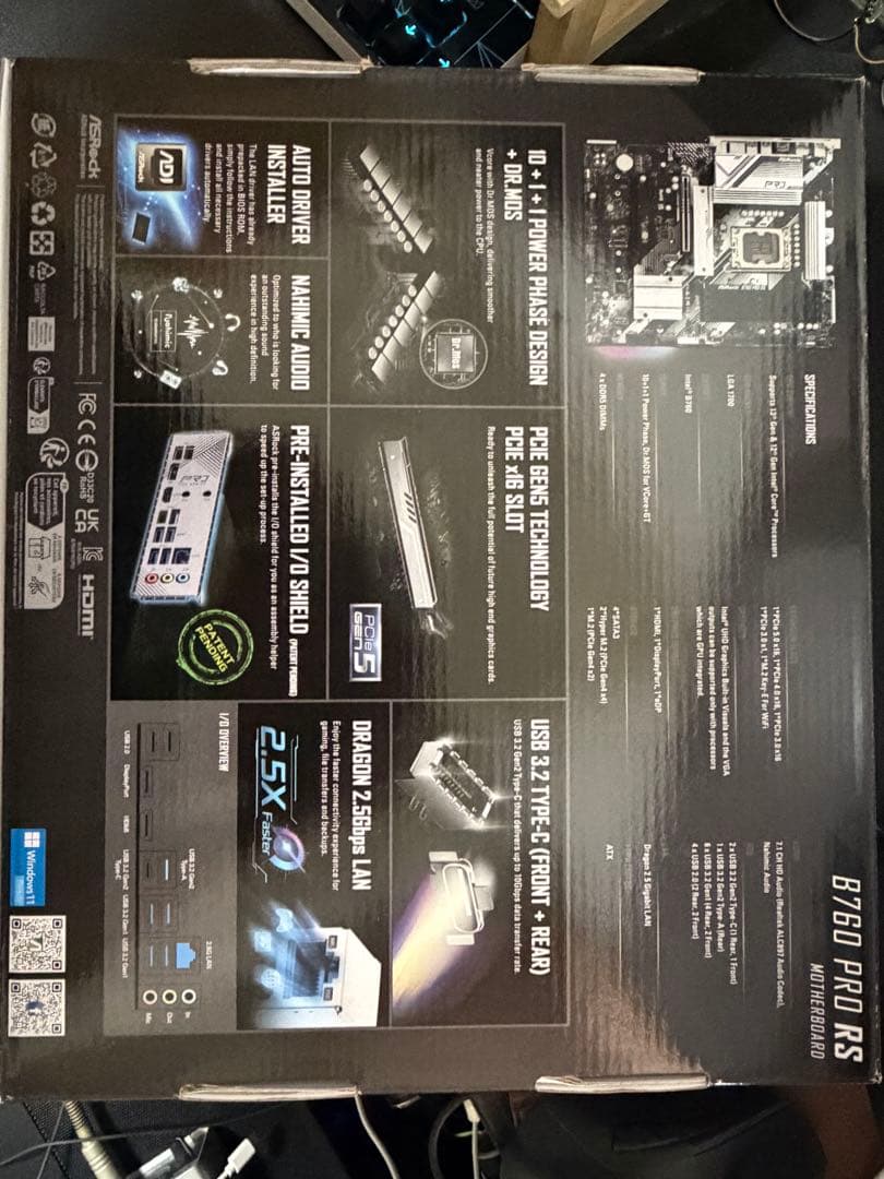 ASRock B760 PRO RS マザーボード