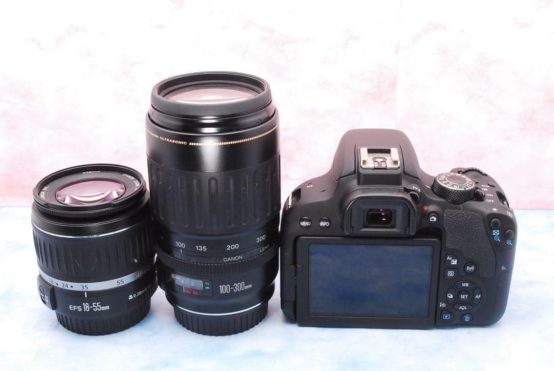 Canon Kiss X9i☆一眼レフカメラ☆Wレンズ☆スマホ転送☆バッグ付