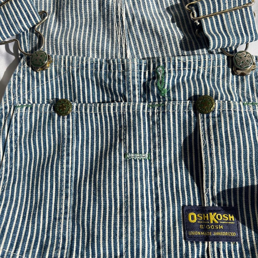 【80s】OSHKOSH B'GOSHヒッコリーオーバーオール