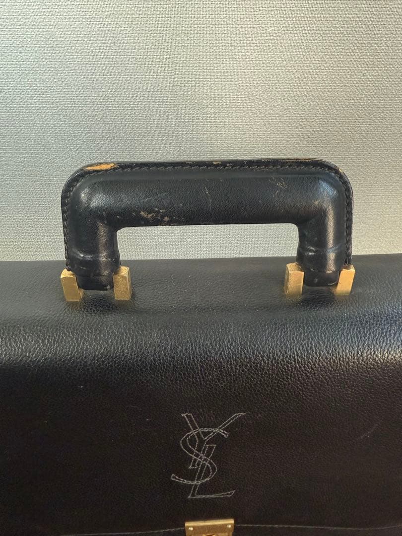 専用です！！イヴサンローラン ビジネスバッグ　YSL 裏地総柄　ヴィンテージ