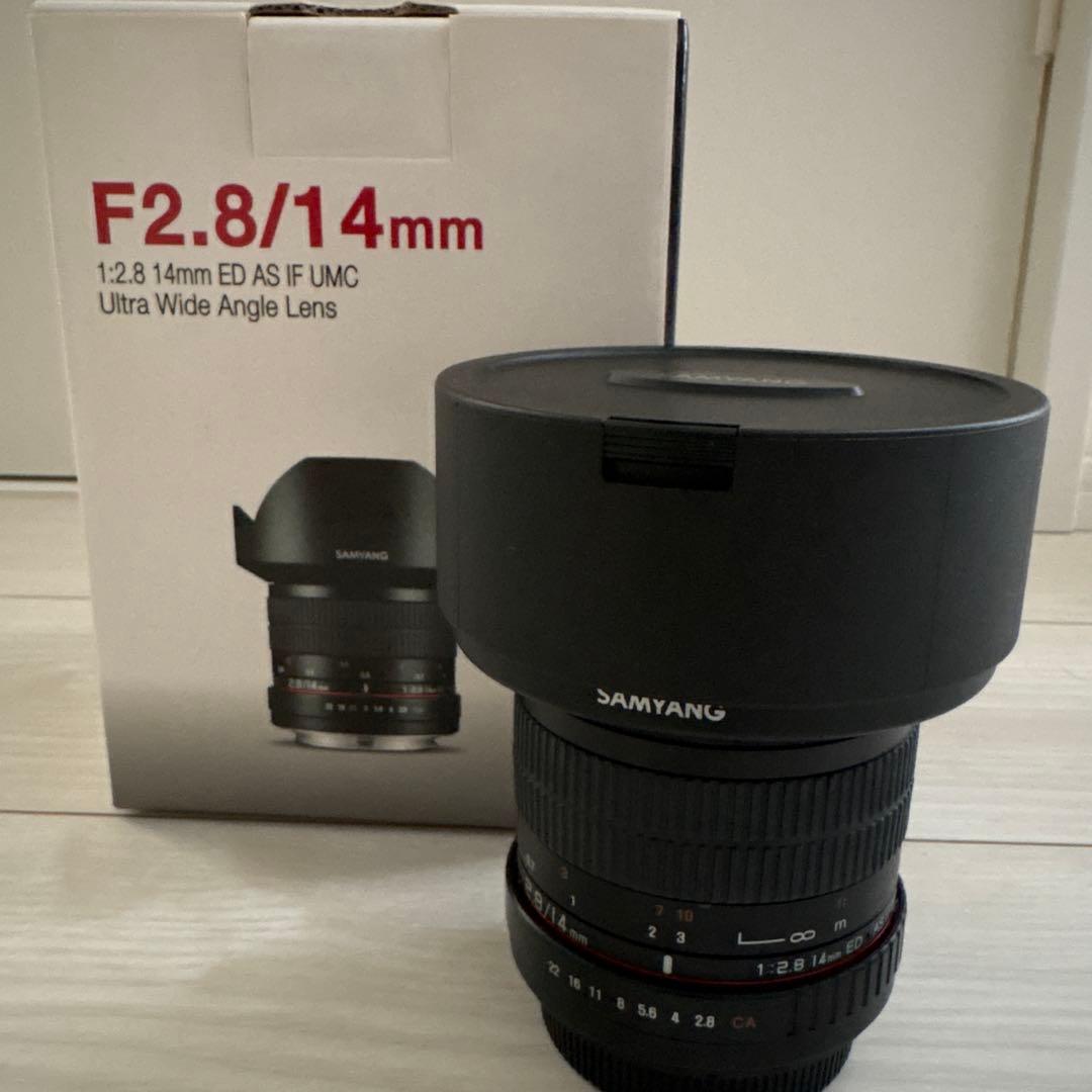 SAMYANG カメラレンズ　F2.8/14mm フルサイズ対応
