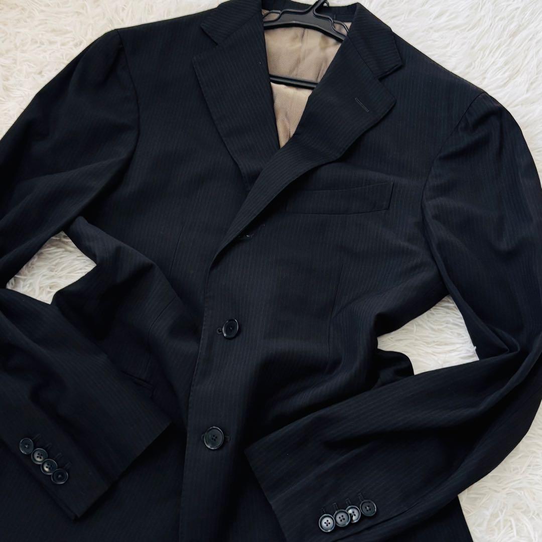 極美品✨ボリオリ×ロロピアーナ　テーラードジャケット46 本切羽ブラック
