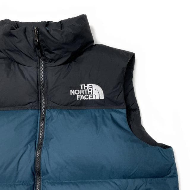 【期間限定価格】ノースフェイス ダウンベスト ヌプシ(XL)青 黒 190122