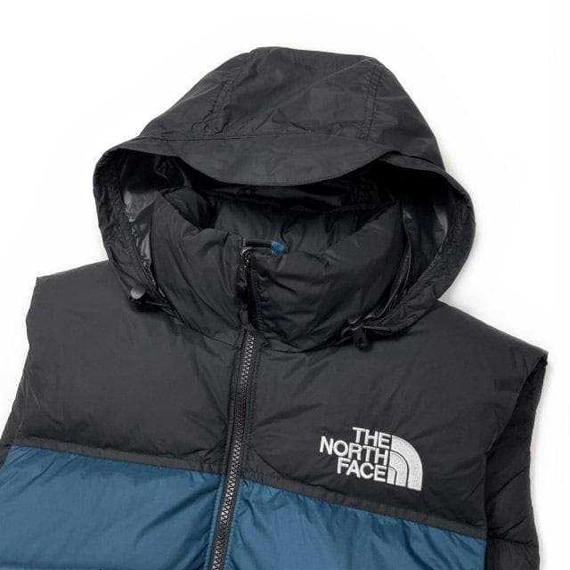 【期間限定価格】ノースフェイス ダウンベスト ヌプシ(XL)青 黒 190122