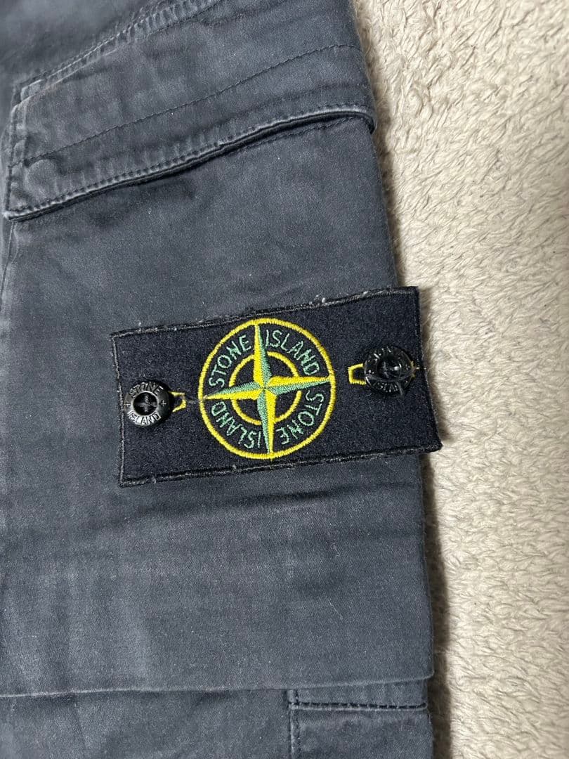 【人気定番】STONE  22AW カーゴパンツ ブラック W30