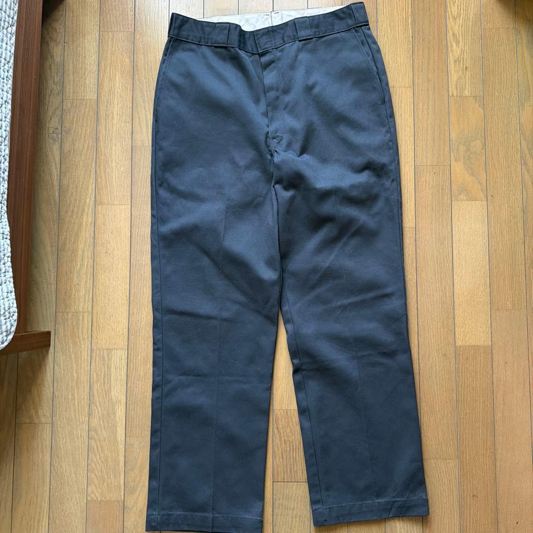 USA製　90s dickies チャコールグレー　W36 TALON
