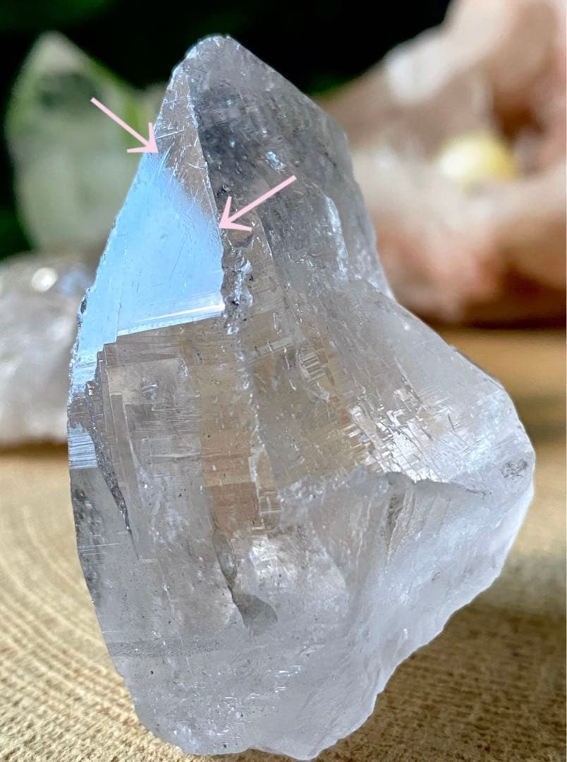 ガネーシュヒマール産　ヒマラヤ水晶　トライゴーニック　レコードキーパー　天然石