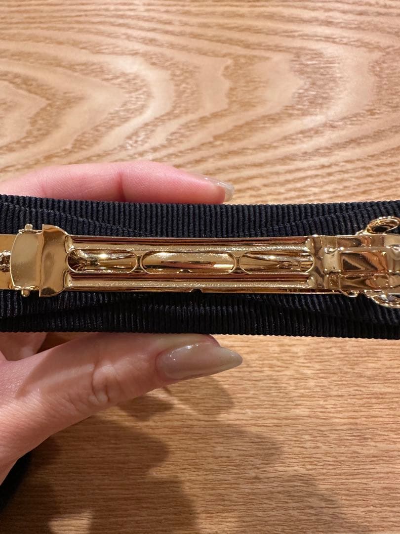 Salvatore Ferragamo ブラックヘアアクセサリー　未使用