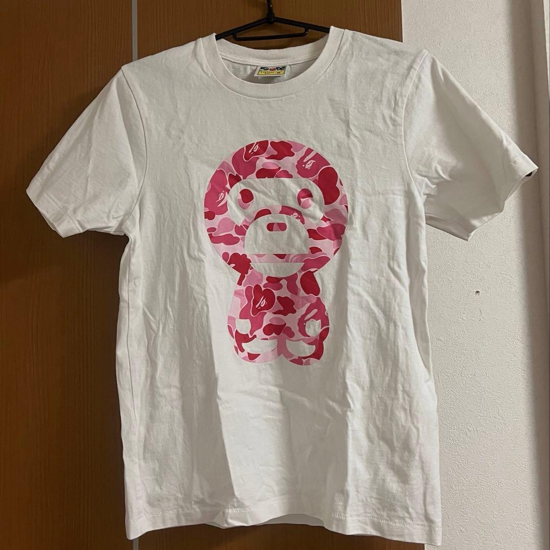 A BATHING APE カモフラTシャツ　BABY MILO® TシャツXS