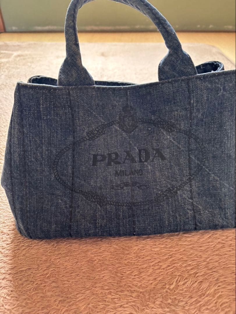 PRADA デニムトートバッグ カナパ