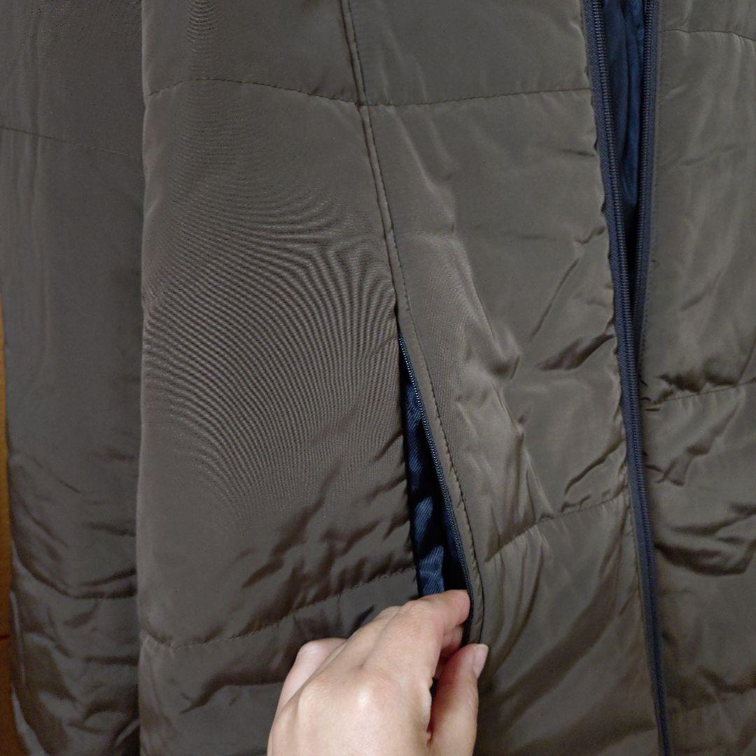 Milktea ステラ4way 中綿ロングママコート フード付き カーキ　極美品