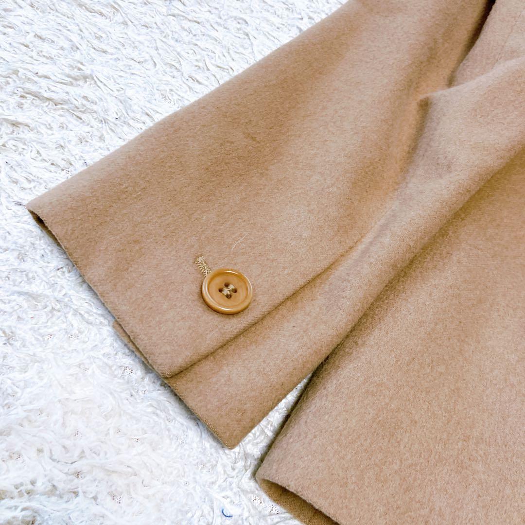 美品 マックスマーラ 白タグ キャメル100% ダブルジャケット　44サイズ