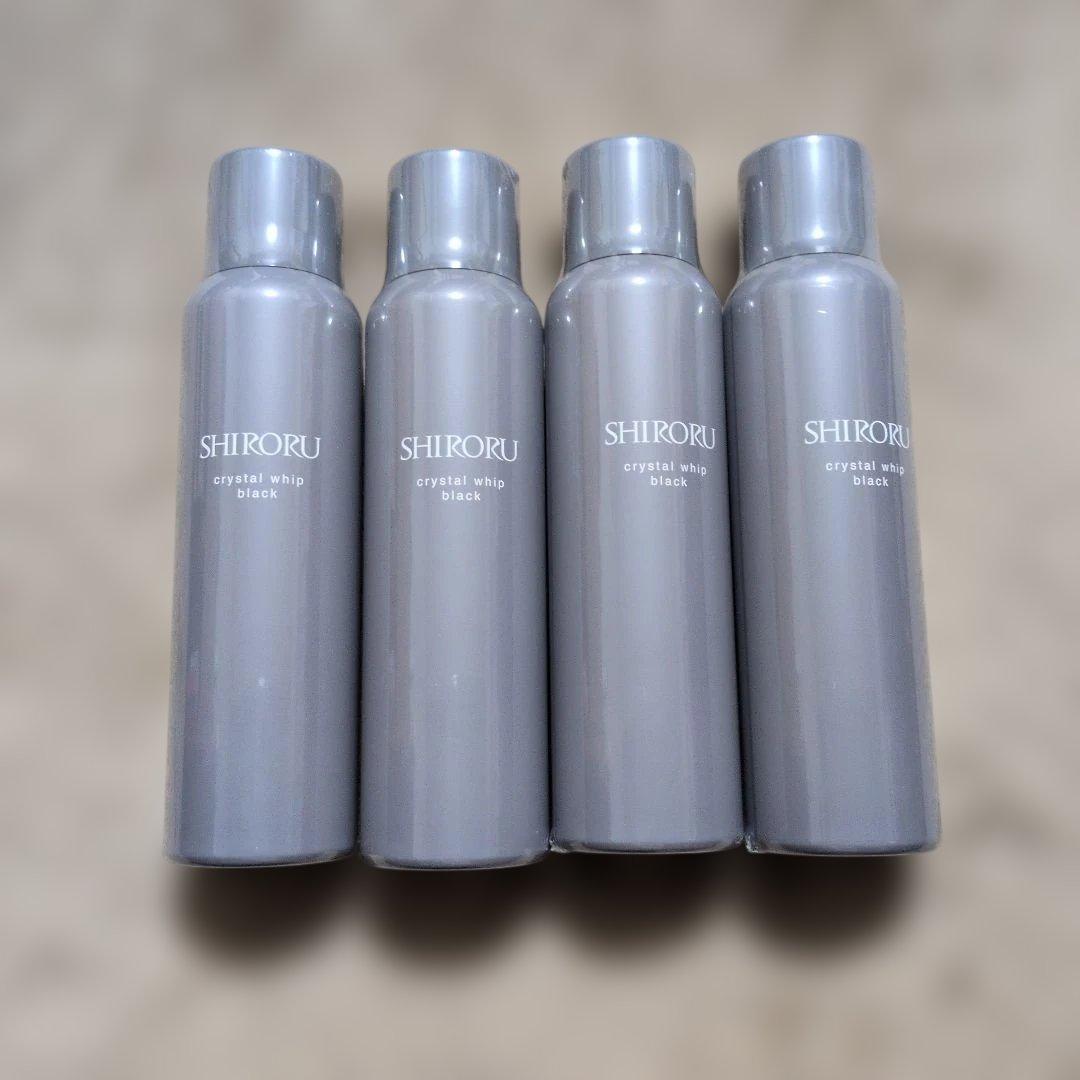 SHIRORU クリスタルホイップ ブラック 120g 4本セット