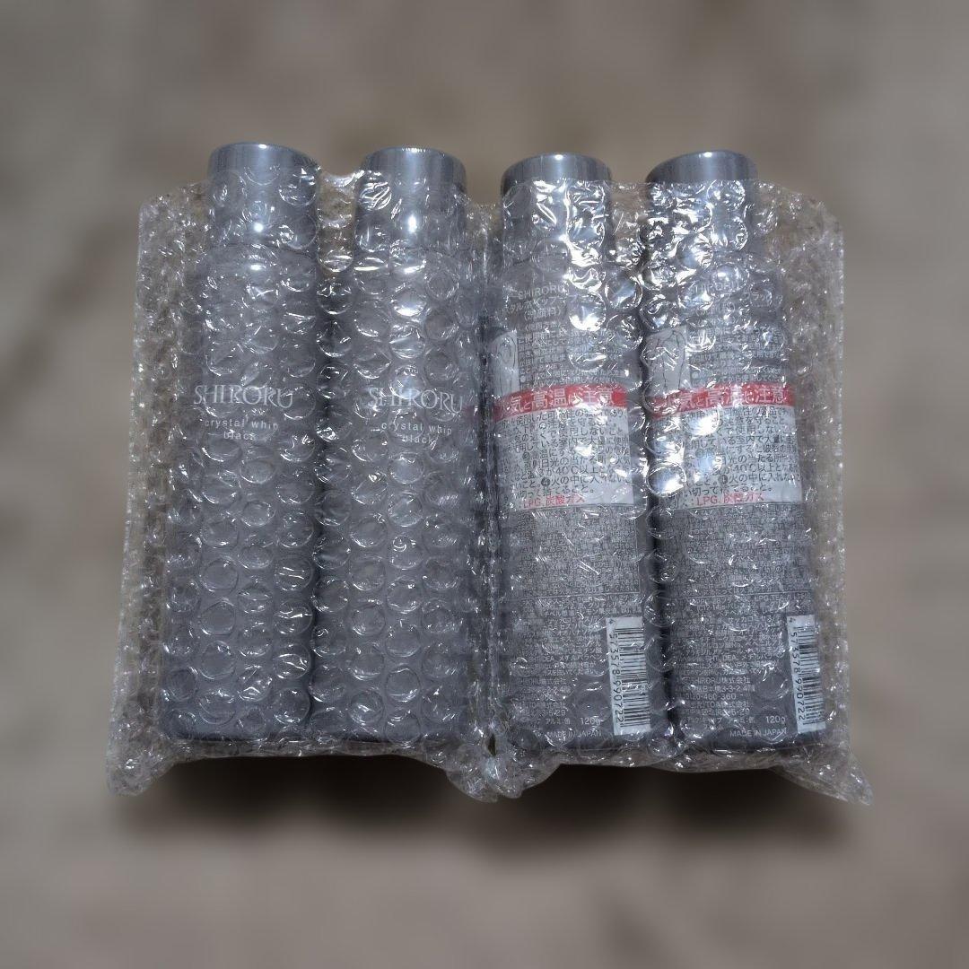SHIRORU クリスタルホイップ ブラック 120g 4本セット