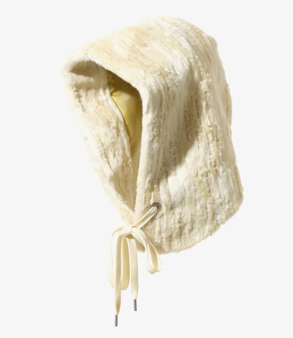 帽子 RHODOLIRION FUR HOODY SCARF - ECO FUR